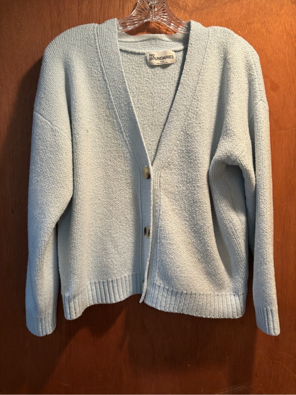 No Boundaries V-Neck Button Cardigan